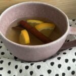 aromatic turmeric cinnamon tea in a cup