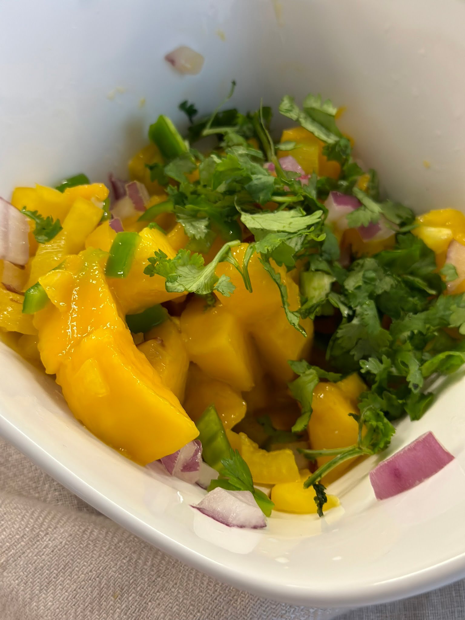Fiesta Mango Salsa add cilantro