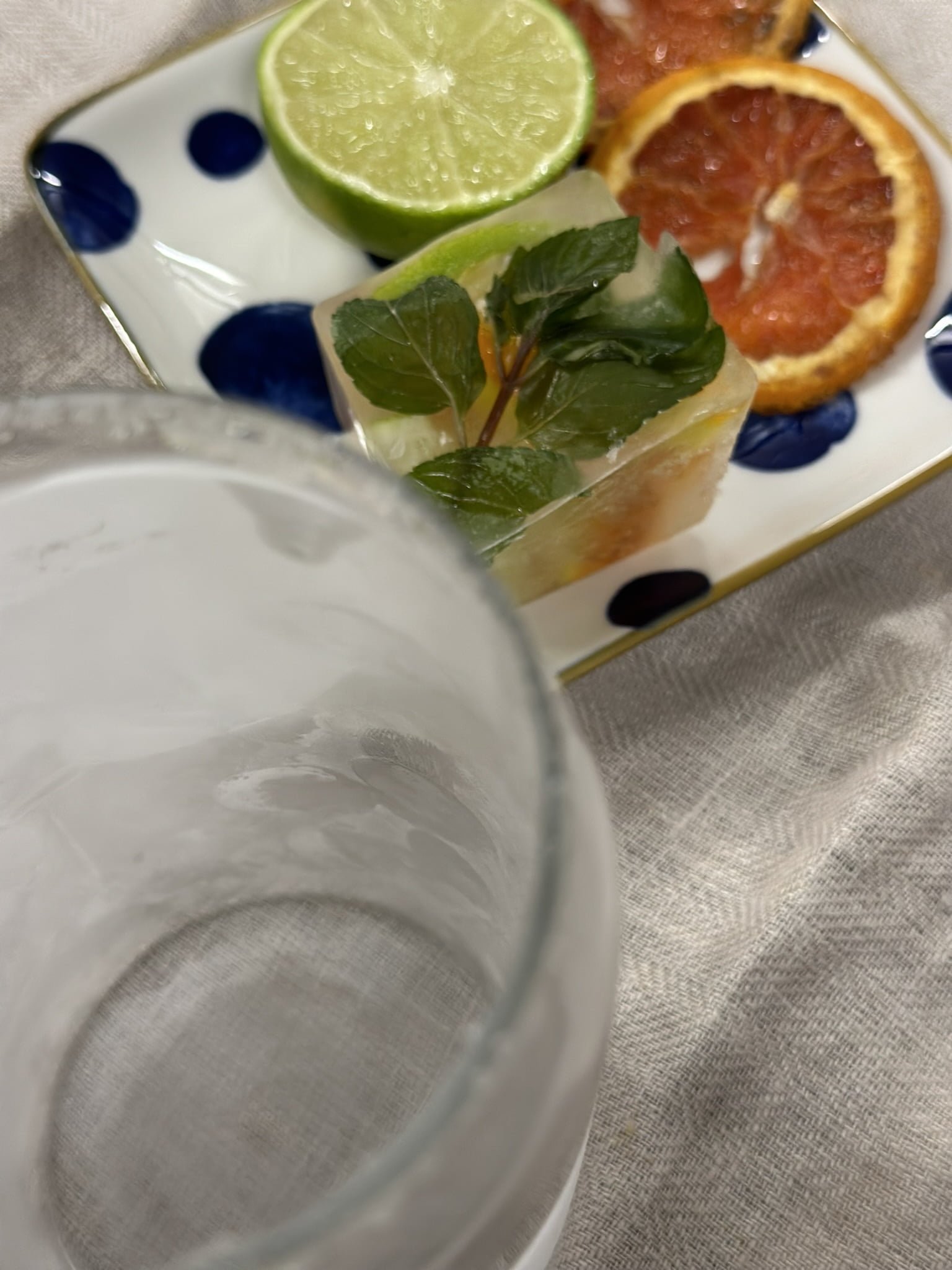 Gin Aperol Spritz cold glass and fruits