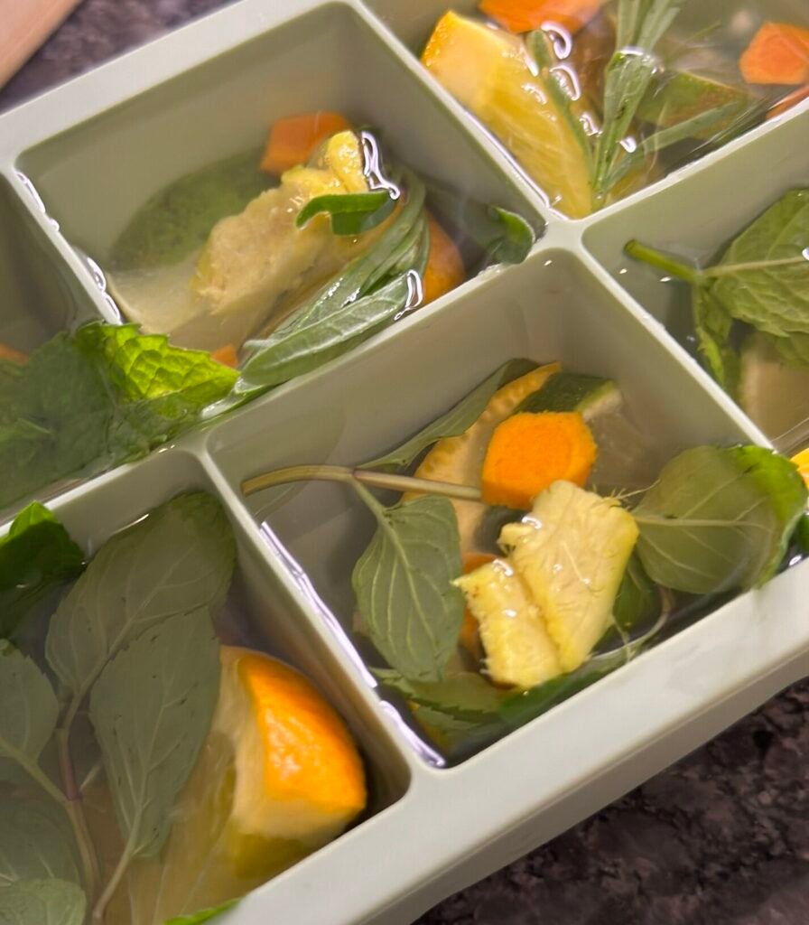 fancy flavored ice cube trays