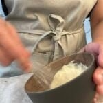 whisk mayo in a bowl