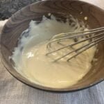 whisk mayo in a bowl