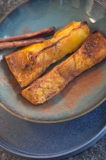 maple glazed roasted pumpkin