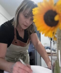 Biba at Chick in Apron writing recipes