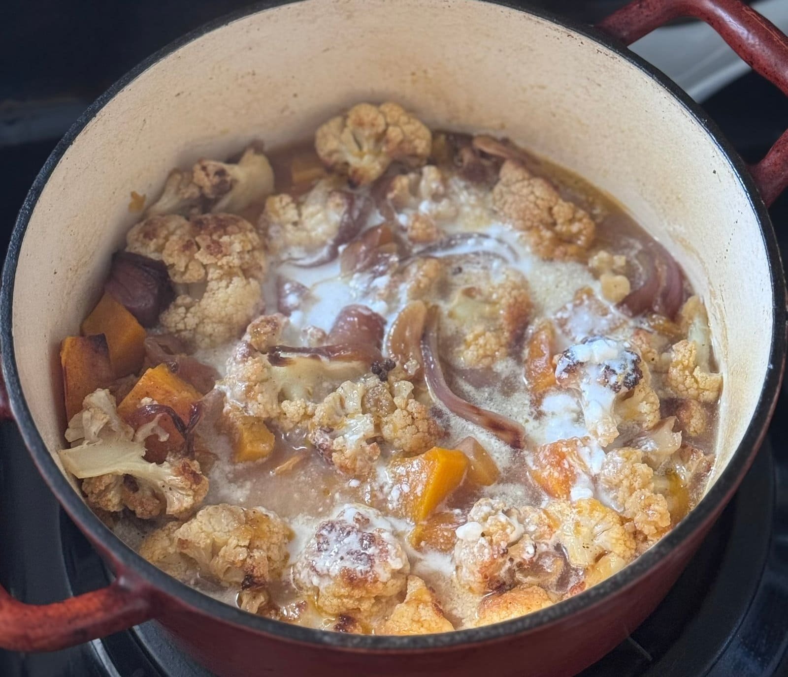 IMG_6423 cooking roasted veggies in a dutch oven