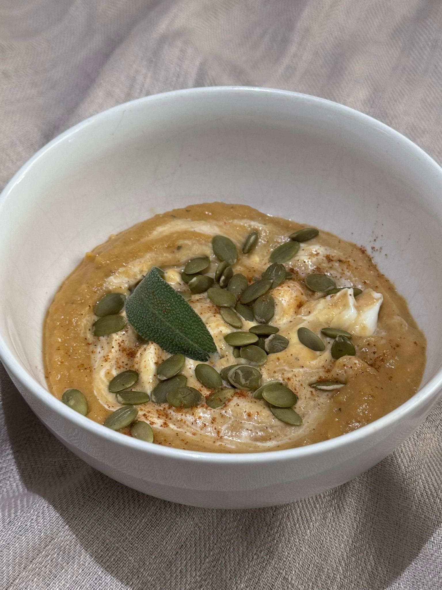 IMG_6443 roasted pumpkin and cauliflower soup