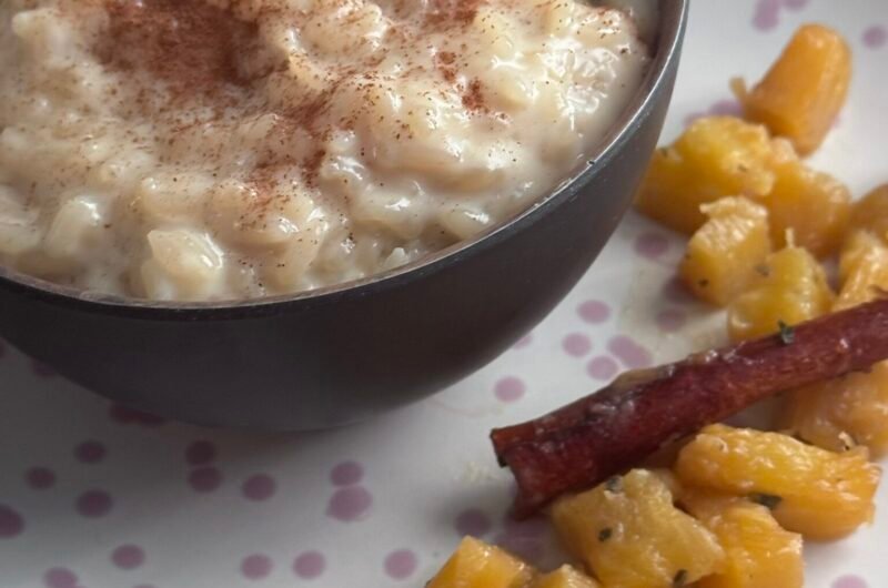 Creamy Rice Pudding with Caramelized Pineapple
