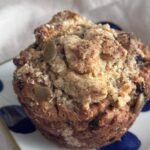 healthy blueberry oat muffins