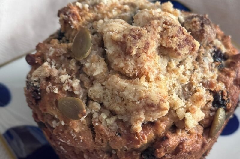 Healthy Blueberry Oat Muffins
