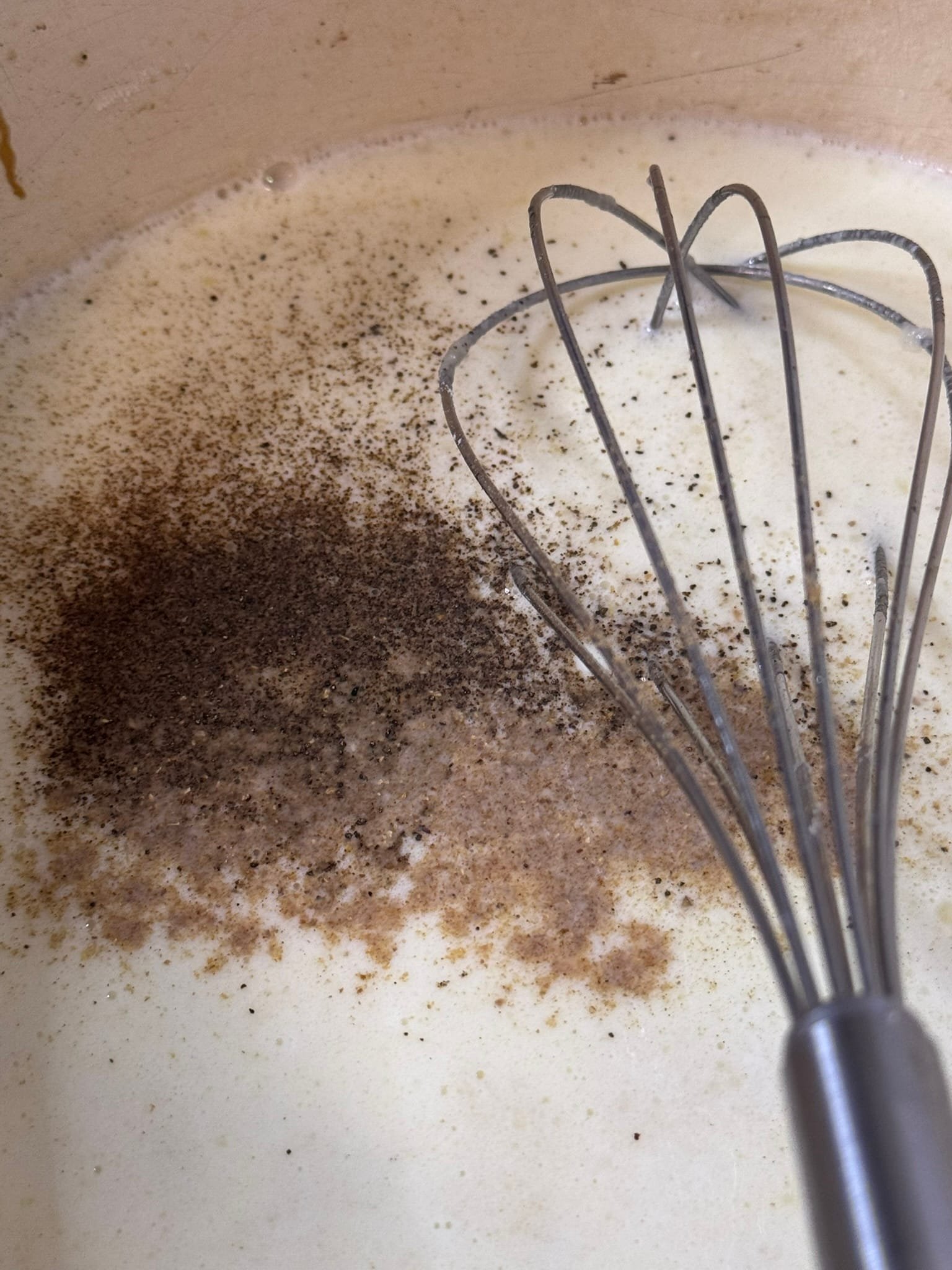 Classic Potato Moussaka Recipe season the bechamel