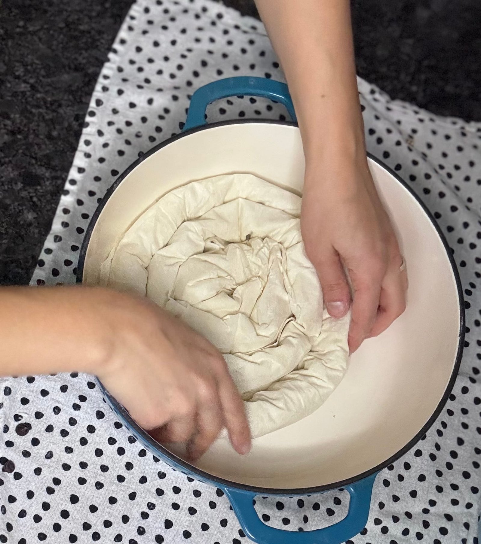 IMG_8004 add the baklava into the dutch oven