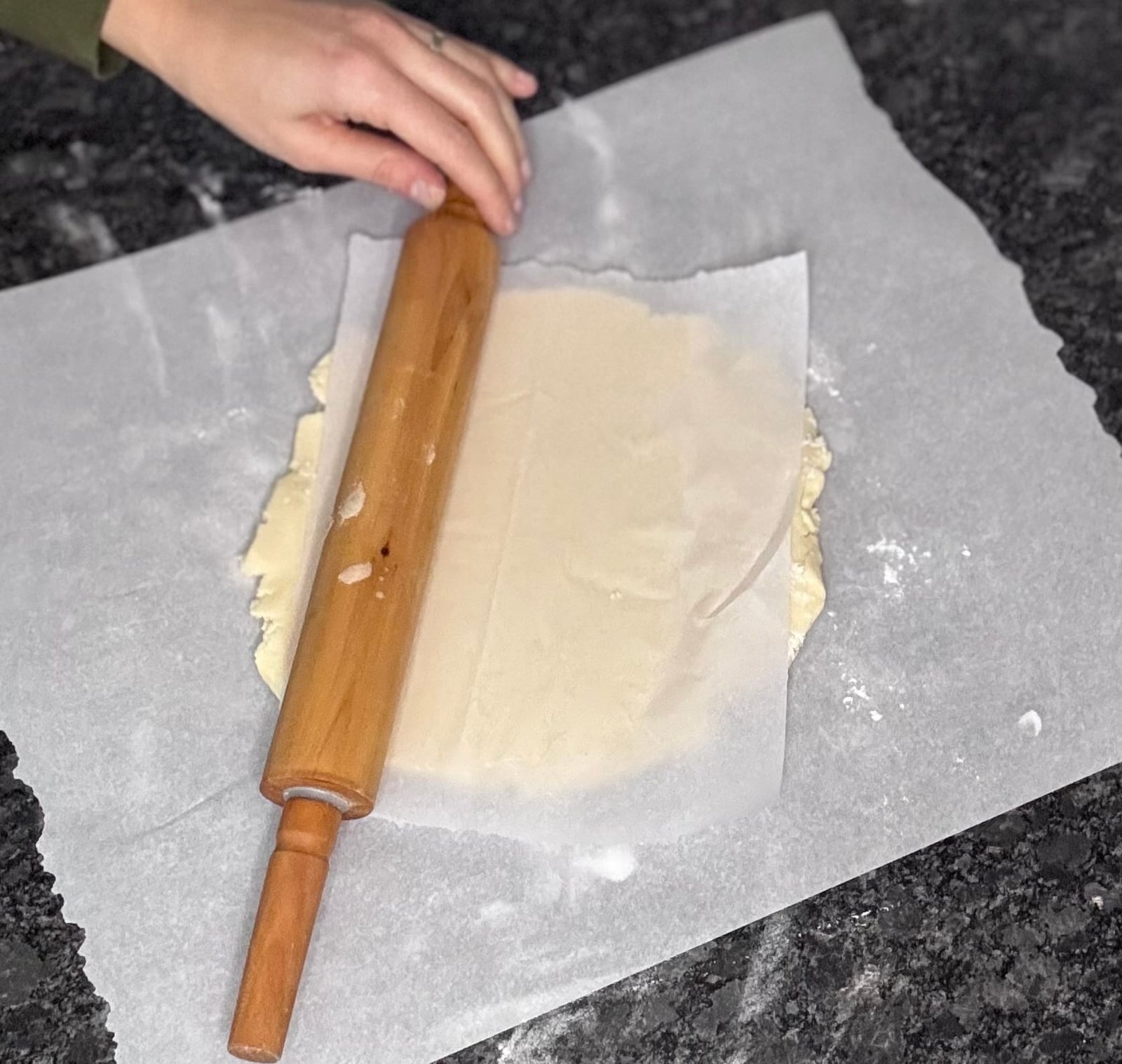 IMG_8443 roll dough with a rolling pin