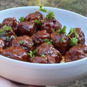 sweet and spicy meatballs