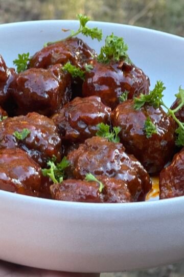 sweet and spicy meatballs