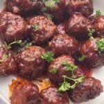 sweet and spicy meatballs