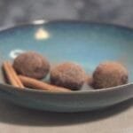 chocolate truffles with Baileys and cinnamon