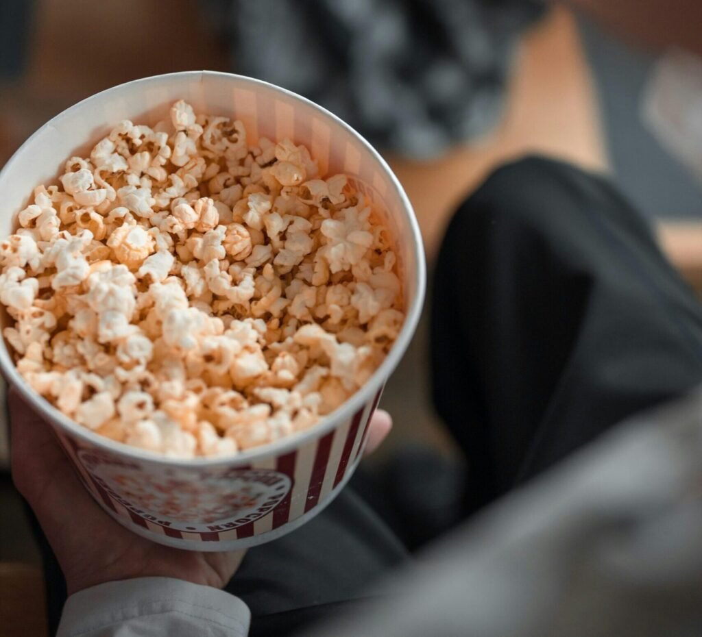popcorn in a bowl