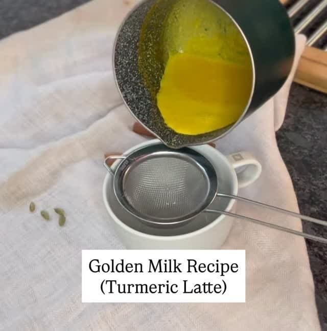 This golden milk recipe, or also known as turmeric latte is the perfect method for making a drink for adventitious taste buds. Whether you like it hot or cold, this spiced milk is a great comfort drink – a wonderful mix of warm flavours. Even though I refer to it as turmeric latte, note no coffee is added (therefore has no-caffeine). 

So, if you are ready to try something new and nourishing, this is the drink for you!

Comment “GOLDEN” for a recipe