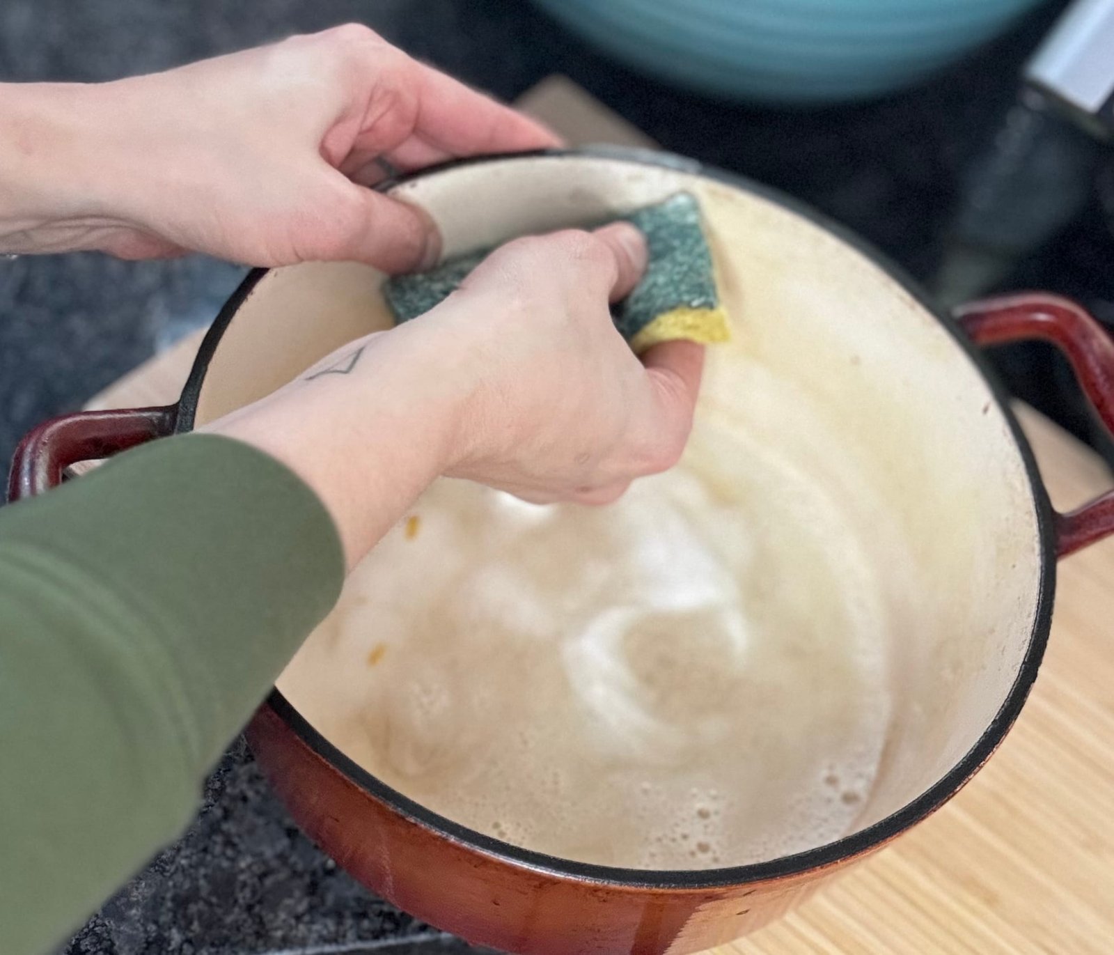 IMG_9998 scrub with the paste