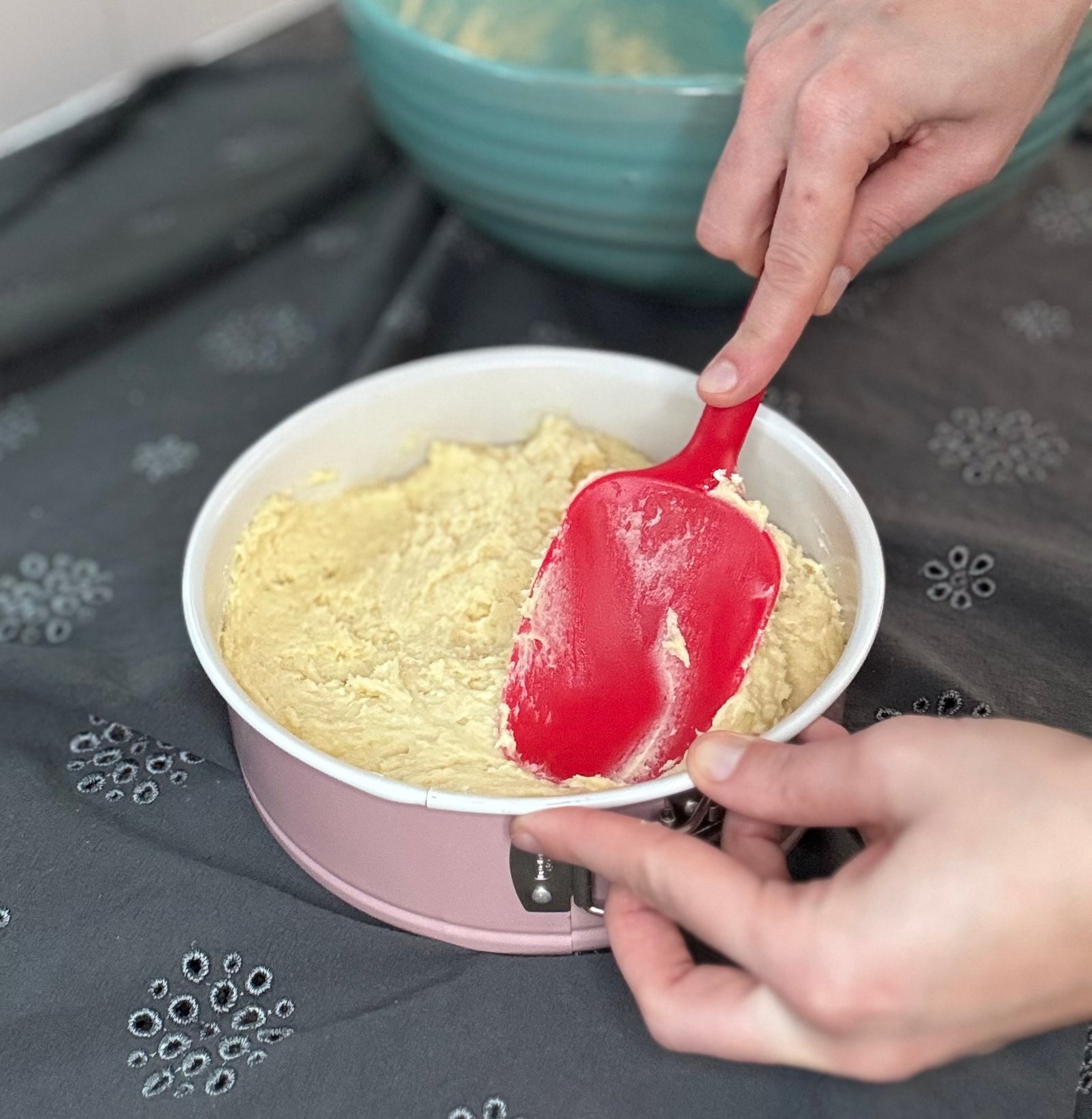 IMG_0362 pour the cake batter