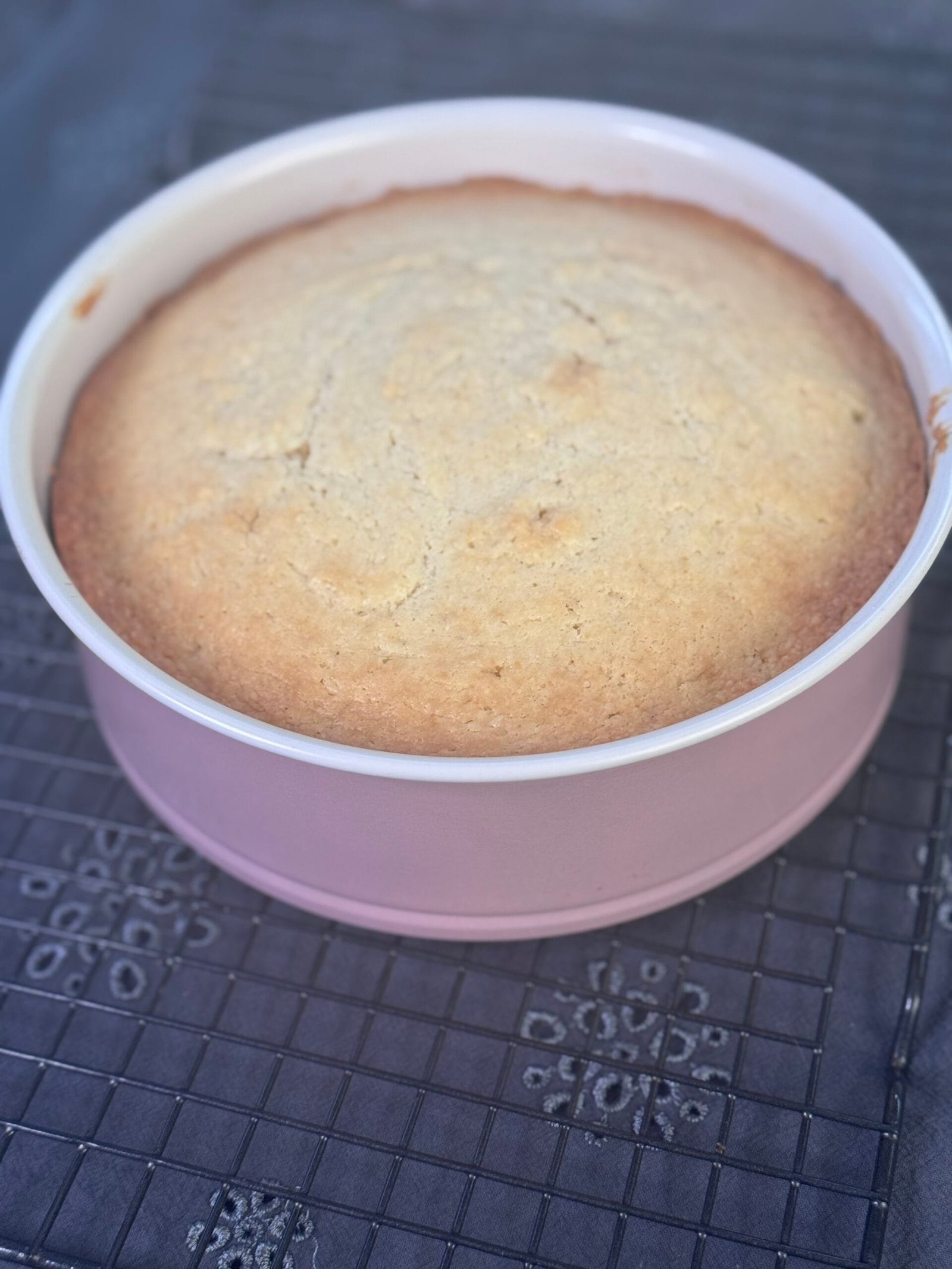 IMG_0365 pull the pan out of oven to cool