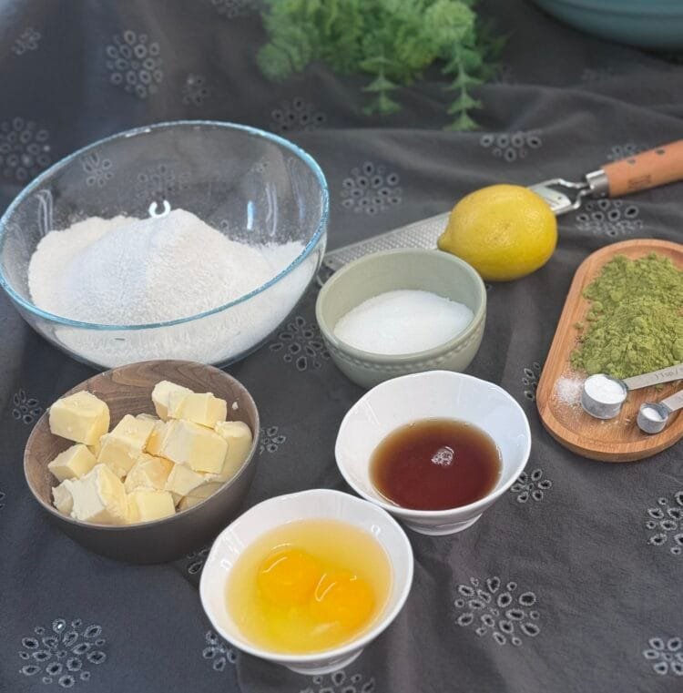 IMG_0566 ingredients for matcha cookies