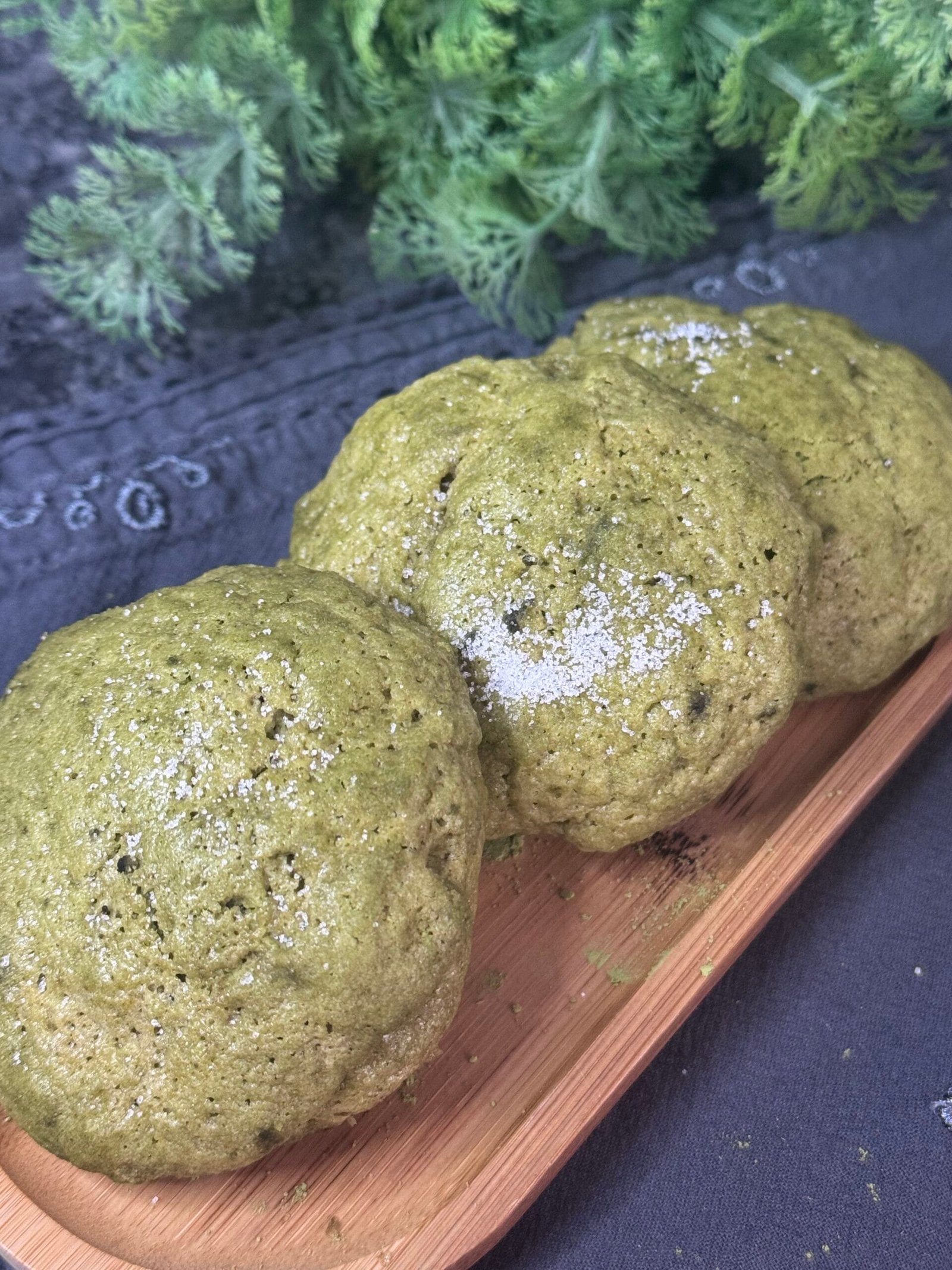 IMG_0615 healthy matcha cookies served