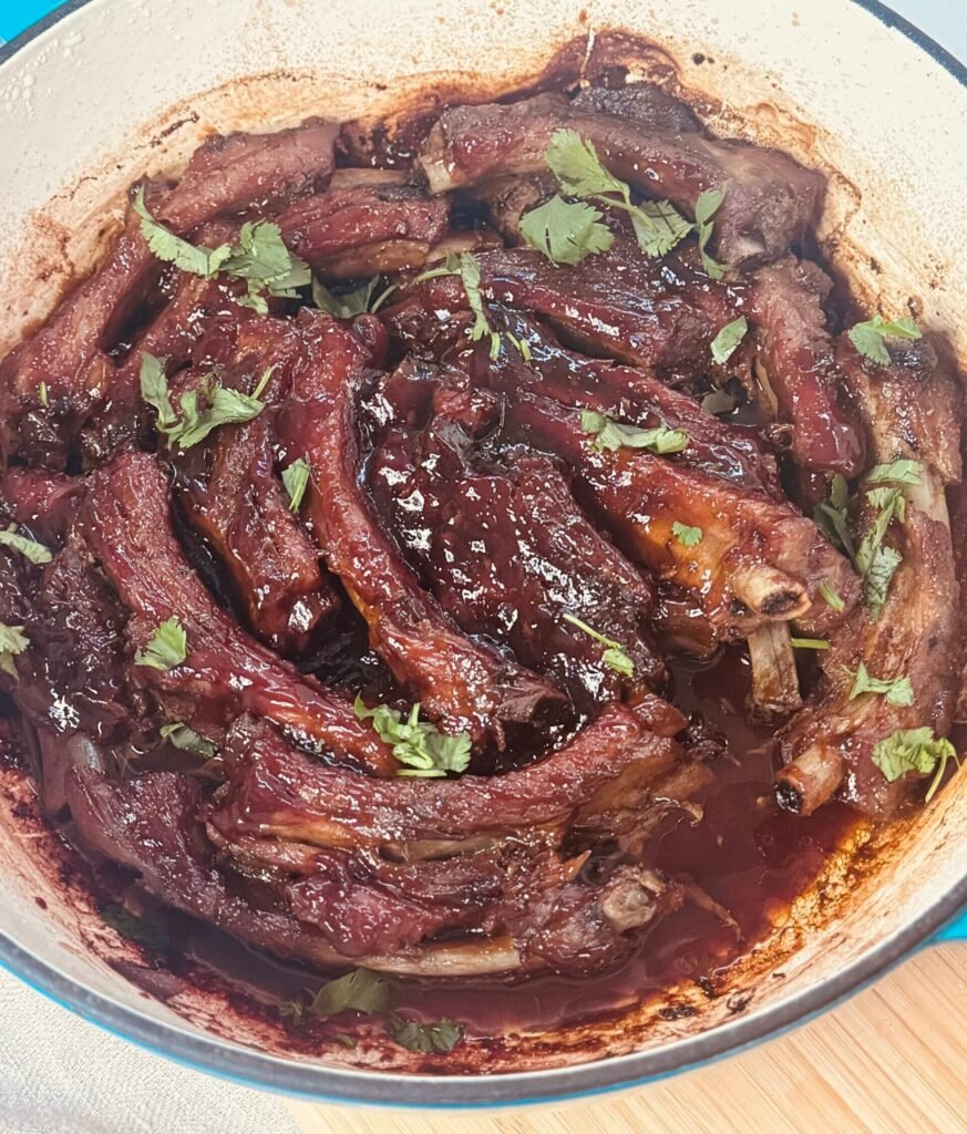 sticky ribs in dutch oven
