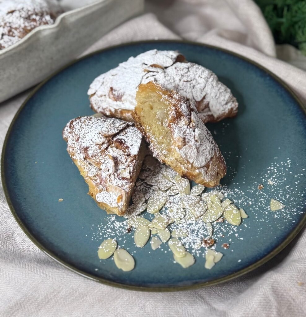easy almond croissants