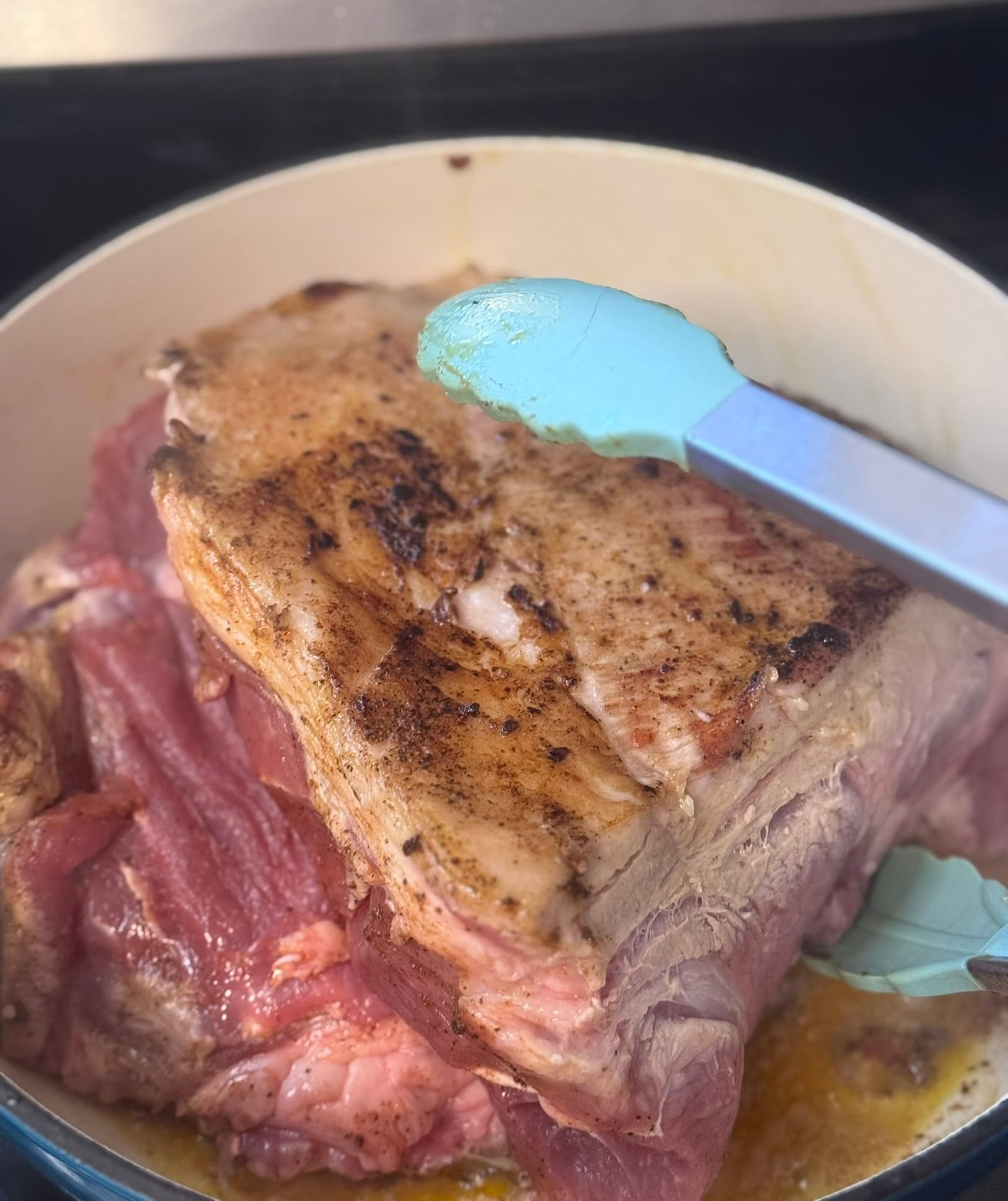 4 (3) roast the meat