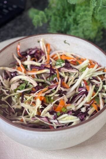 fresh and spicy coleslaw