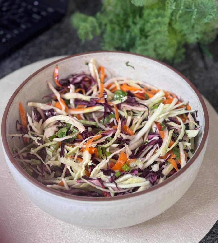fresh and spicy coleslaw