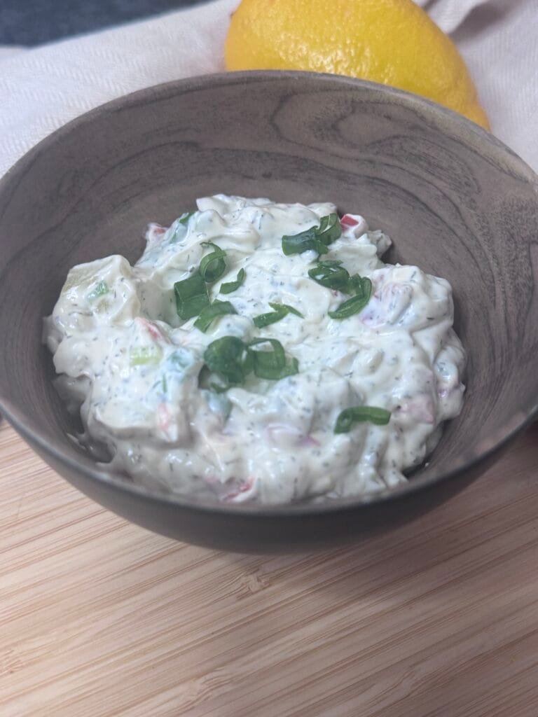 homemade tartar sauce with a kick
