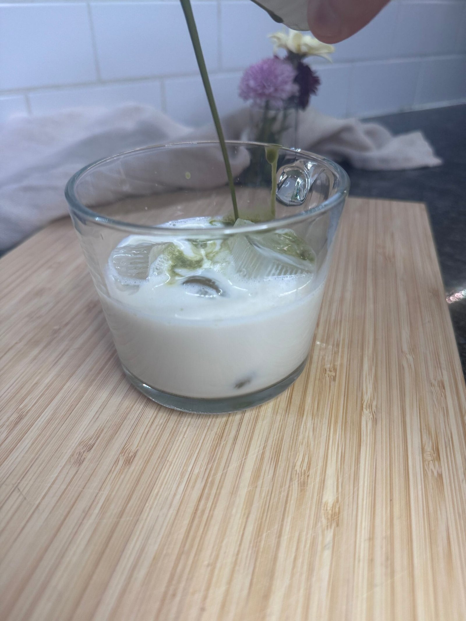 IMG_2035 pour the matcha mix