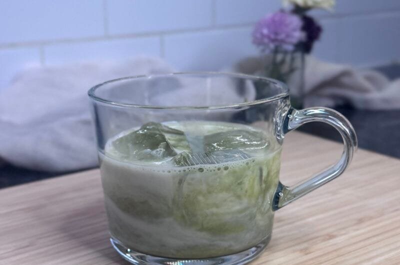 Iced Matcha Latte with Plant-Based Milk