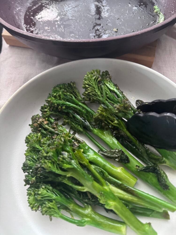 IMG_2119 transfer the broccoli to serving plate