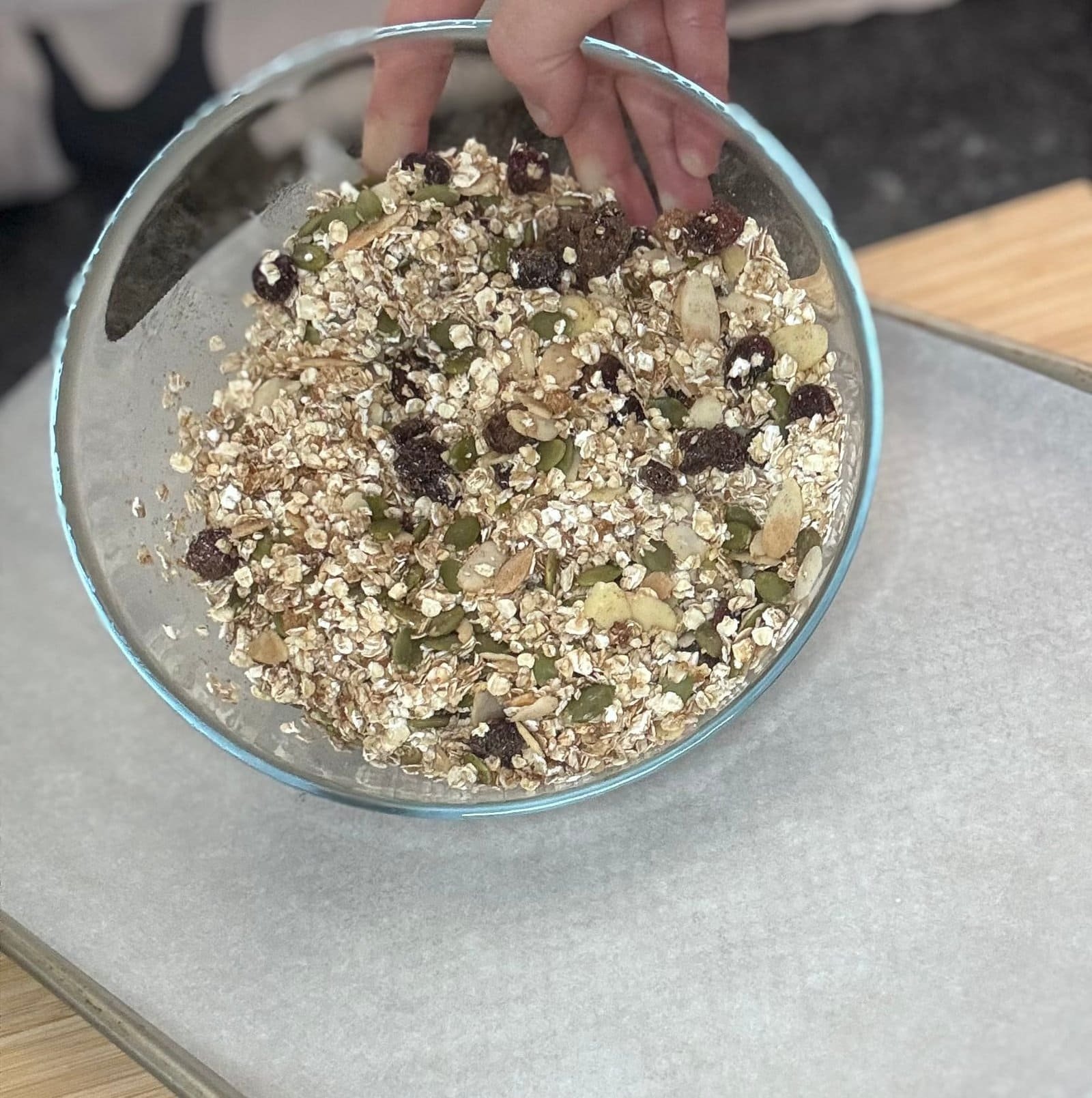 IMG_2453 pour it on baking sheet