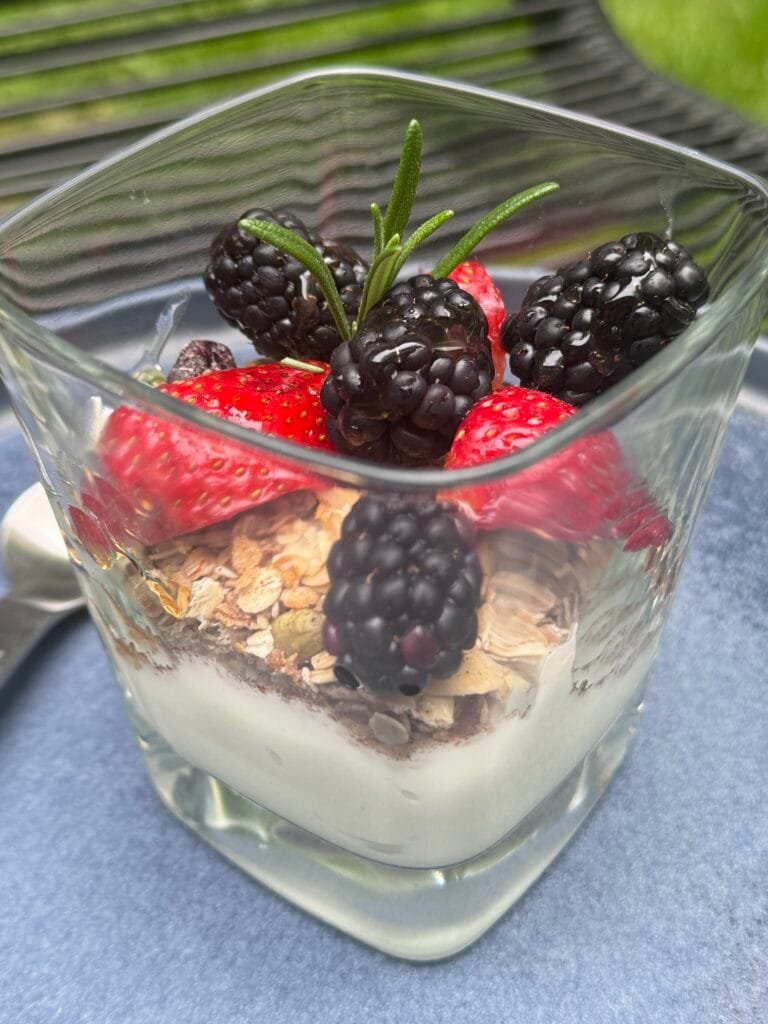 yogurt with granola breakfast
