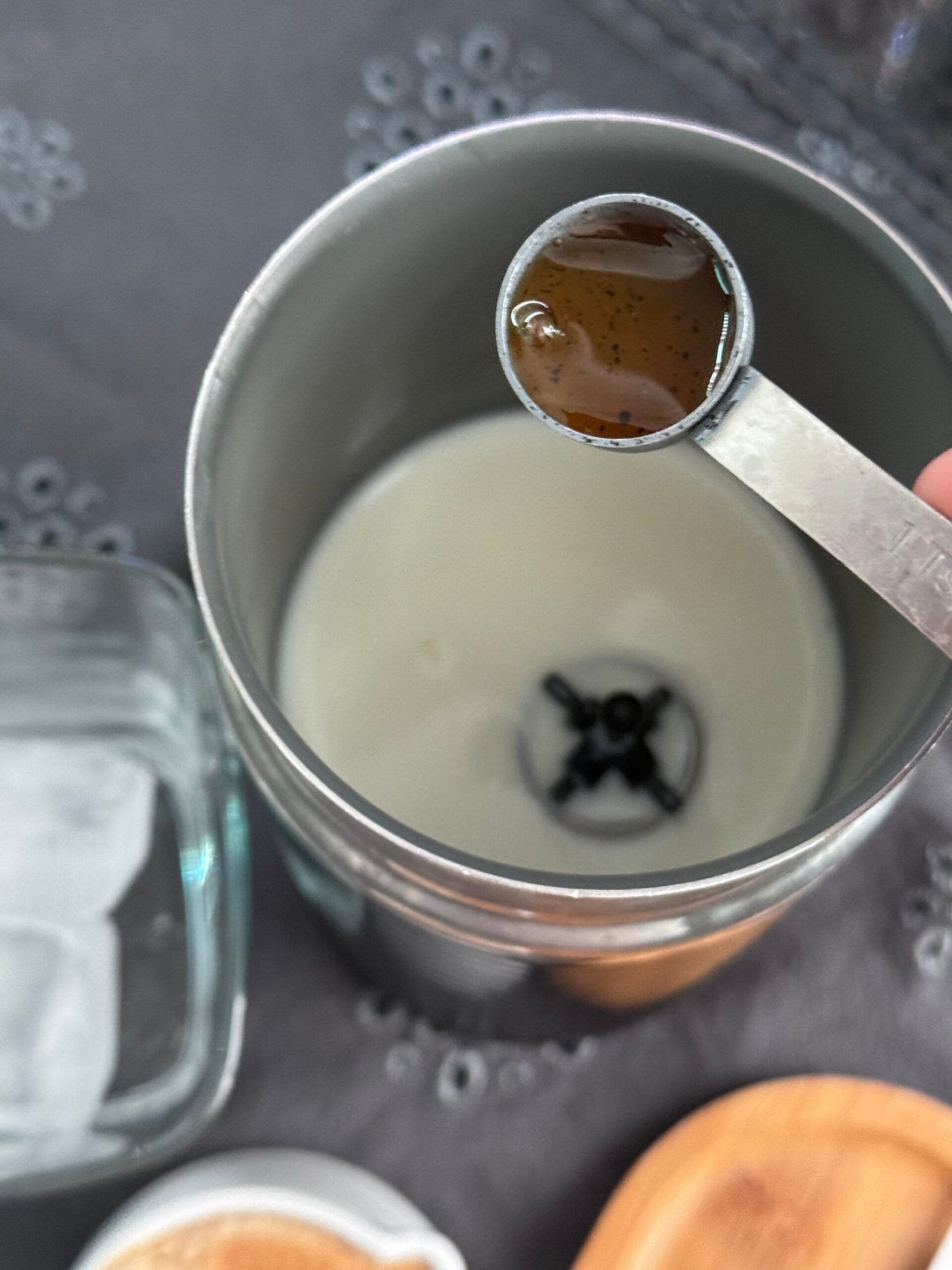 IMG_3904 mix the maple syrup and cinnamon with the milk