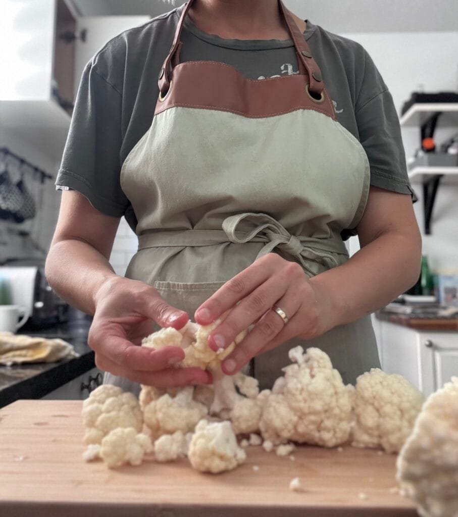 clean cauliflower
