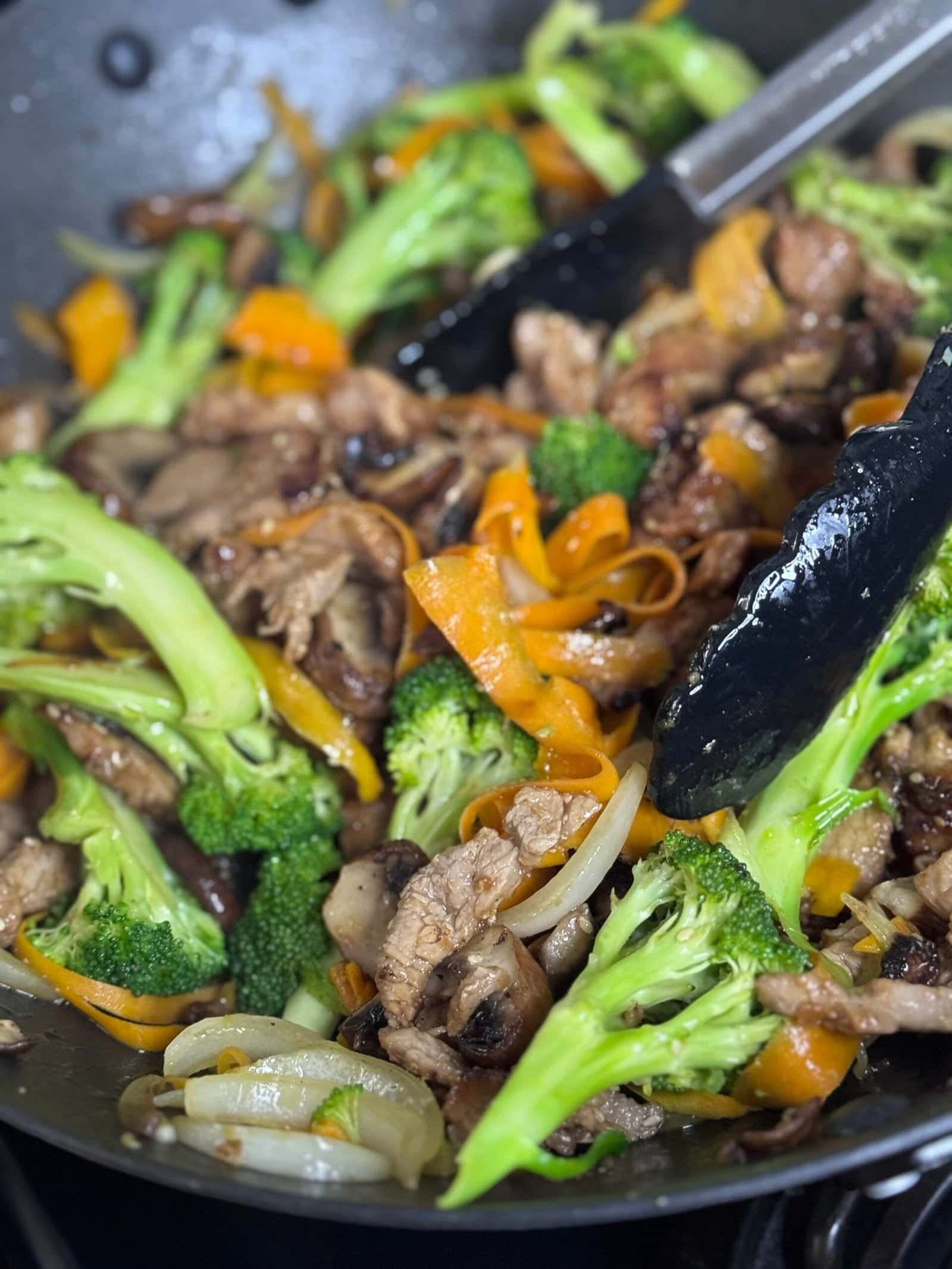 cook meat and veggies cook meat and veggies