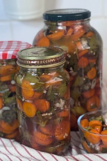 Spicy Pickled Carrots Salad