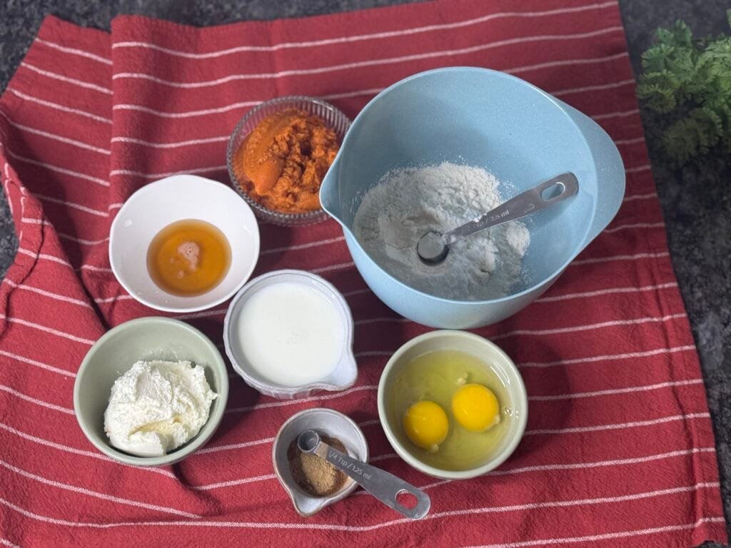 ingredients for fluffy pancake pancakes