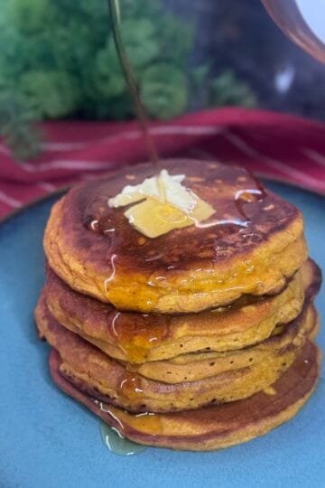 Fluffy Pumpkin Ricotta Pancakes