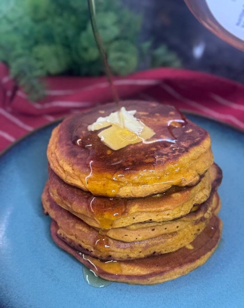 Fluffy Pumpkin Ricotta Pancakes