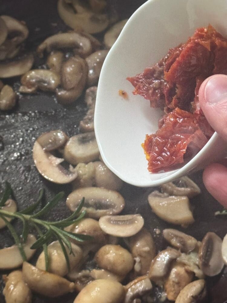 add sun dried tomaoes