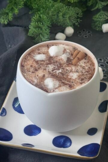 festive spiced hot chocolate