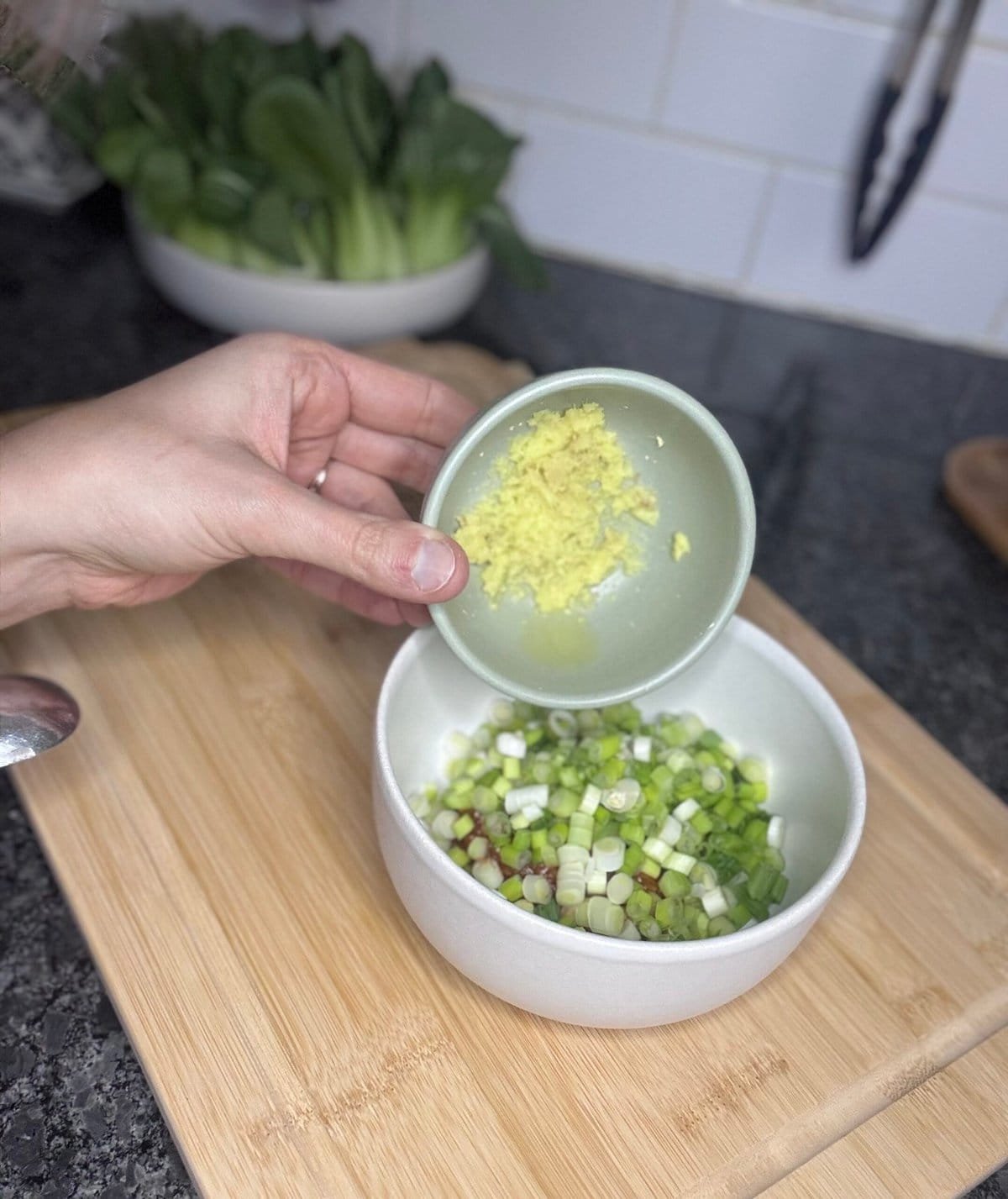 add ginger add the ginger