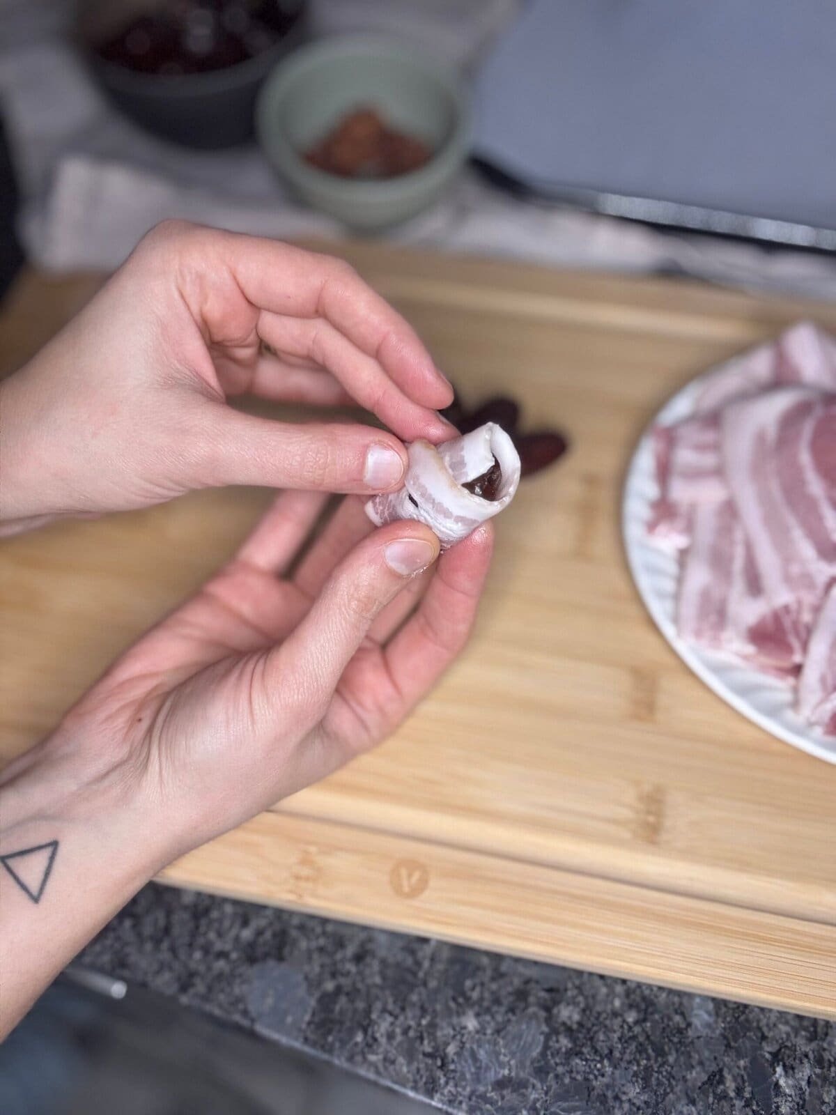 wrap date in bacon wrap date in bacon