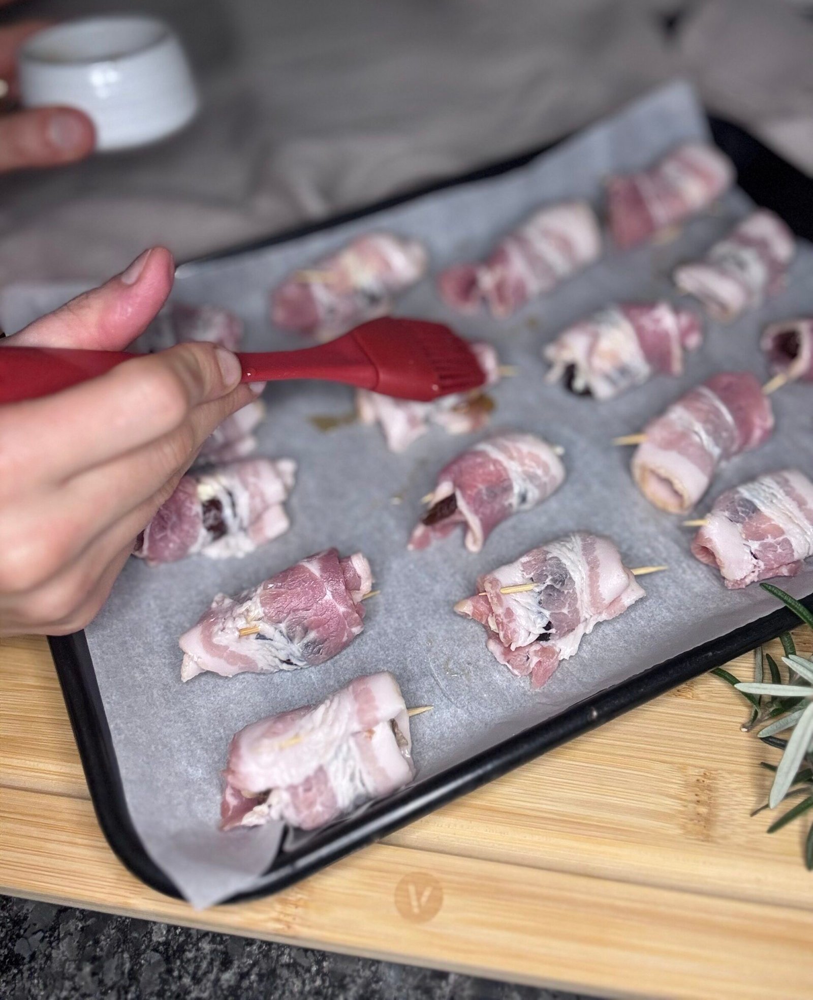 brush with maple syrup brush with maple syrup